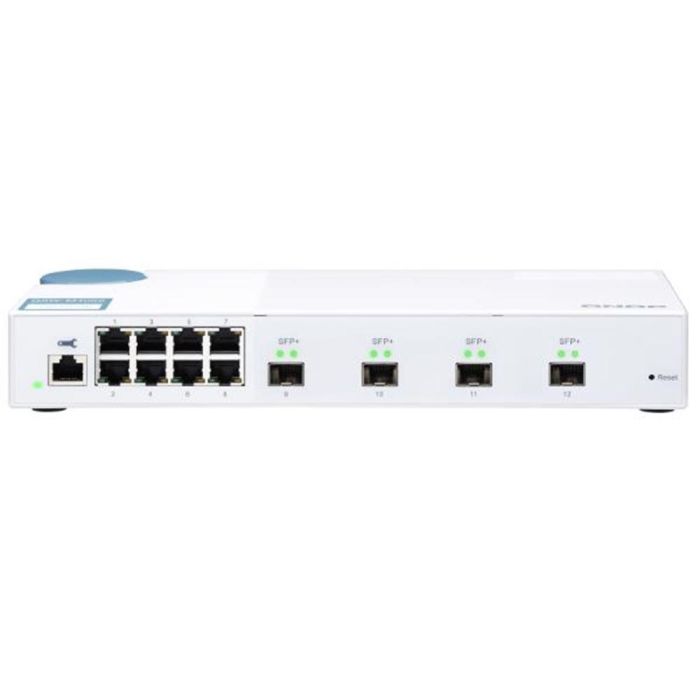 Qnap Switch QSW-M408S 8 Puertos Gigabit LAN 4 Puertos 10GbE SFP+ Smart Managed
