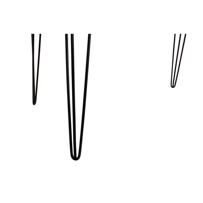 Mesa de Comedor DKD Home Decor 180 x 87 x 76 cm Negro Metal Marrón Madera de acacia 2