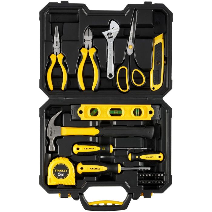 Kit de herramientas de 28 piezas - STANLEY - STHT78050-1 - Estuche de plástico - Negro y amarillo 1 Kit de herramientas de 28 piezas - STANLEY - STHT78050-1 - Estuche de plástico - Negro y amarillo 1