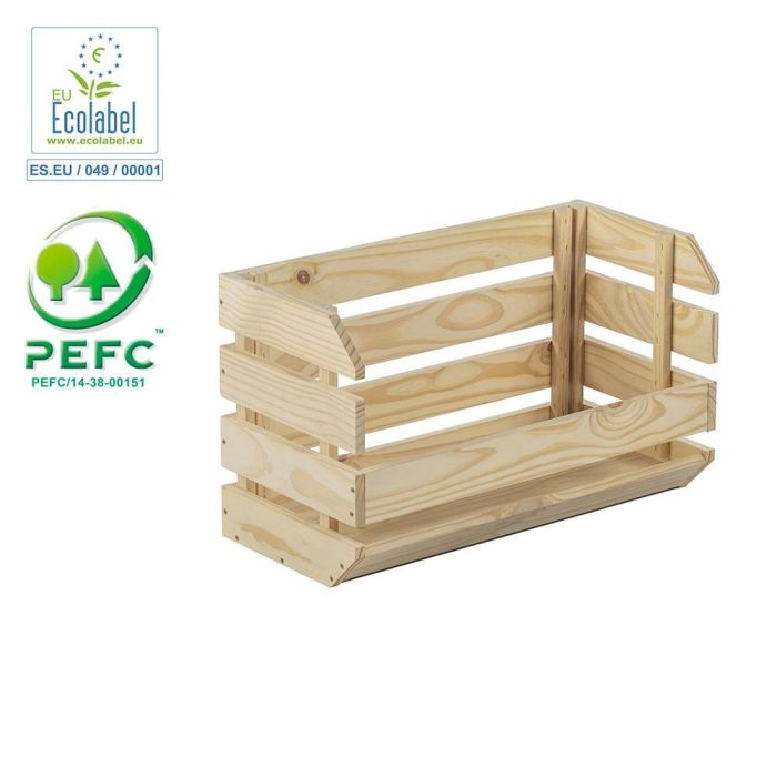 Astigarraga Caja apilable Evolution pino macizo 100% PEFC Cert 60 x 28,5 x 35,3 cm