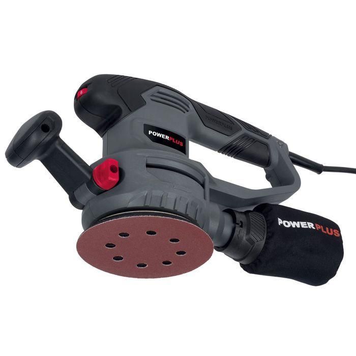 Powerplus POWE40030 Lijadora de órbita aleatoria 450 W 125 mm Velocidad Variable Extracción Polvo Incluye 5 Lijas 1