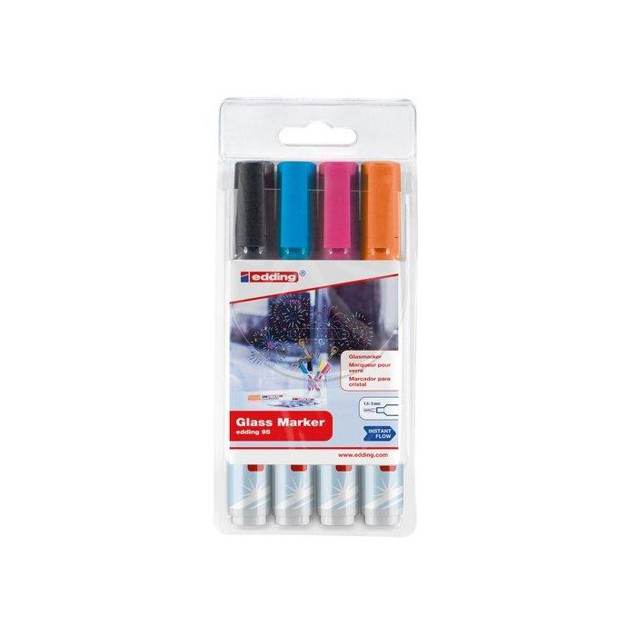 Rotul.Edding 95 Para Cristal B/4