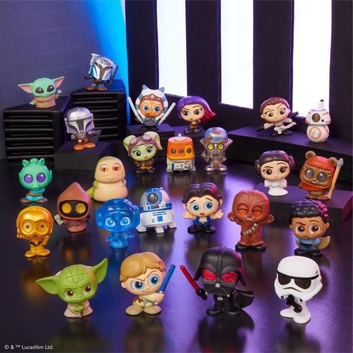 Figuras coleccionables - STAR WARS - Cápsula Galaxy Peek - 4 figuras, 4 cm, 25 para coleccionar 1 Figuras coleccionables - STAR WARS - Cápsula Galaxy Peek - 4 figuras, 4 cm, 25 para coleccionar 1