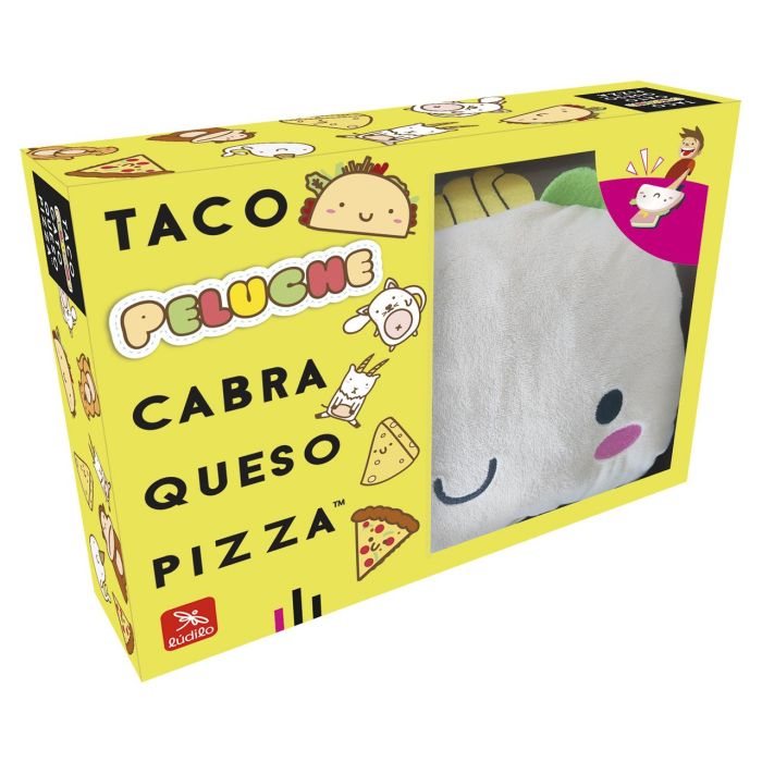 Ludilo 89070 Taco Peluche para el juego Taco Gato Cabra Queso Pizza, ideal para regalar, +8 años 1