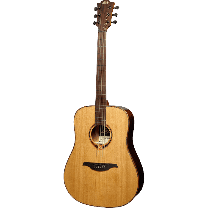 LAG Guitarra Acústica Tramontane 118 Dreadnought Folk Natural (Zurdos) Cedro Rojo Macizo 1