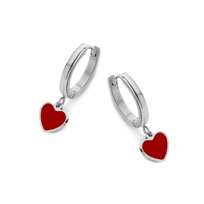 Pendientes Mujer CO88 Collection 8CE-70102 Plateado Rojo 1