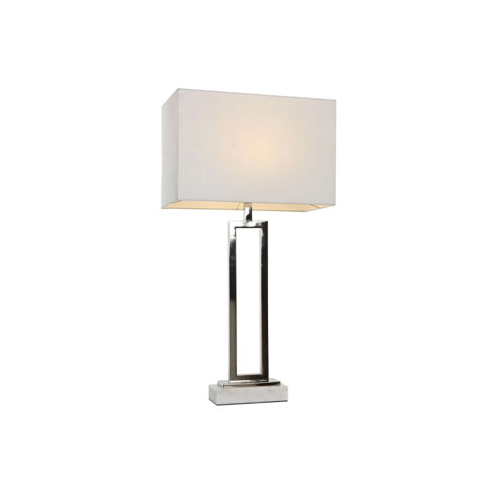 Lampara Sobremesa Moderno DKD Home Decor Plateado Blanco 23 x 80 x 43 cm 5
