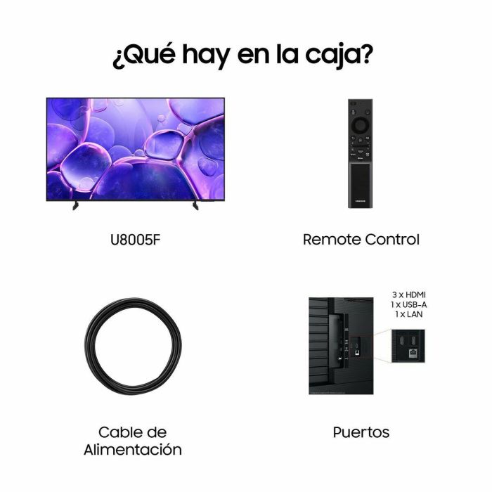 Samsung TU43U8005FU Smart TV 43" (109 cm) 4K Ultra HD WiFi Negro con Crystal Processor y HDR 6 Samsung TU43U8005FU Smart TV 43" (109 cm) 4K Ultra HD WiFi Negro con Crystal Processor y HDR 6