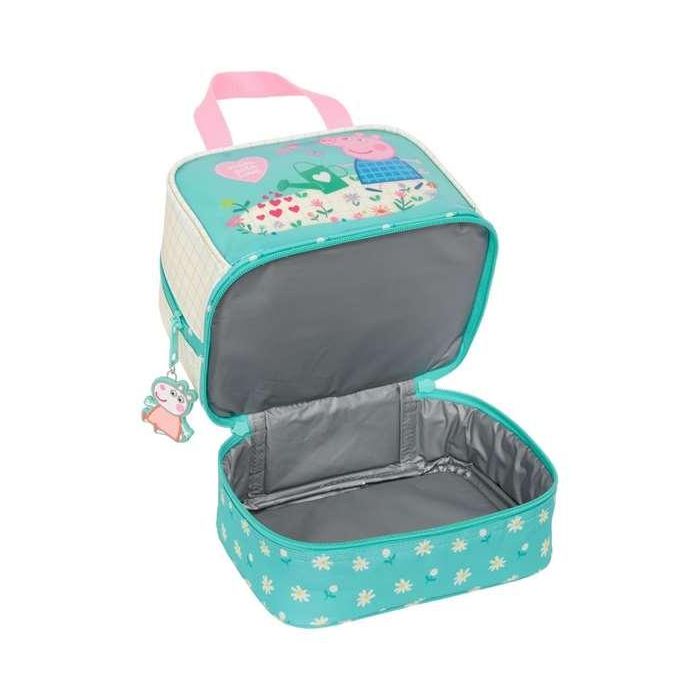 Portameriendas Peppa Pig Pretty flowers Amarillo Menta 20 x 20 x 15 cm 3 Portameriendas Peppa Pig Pretty flowers Amarillo Menta 20 x 20 x 15 cm 3