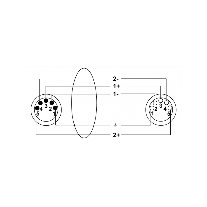 Cable Dmx 5 Puntos Conectados 3 M 1 Cable Dmx 5 Puntos Conectados 3 M 1