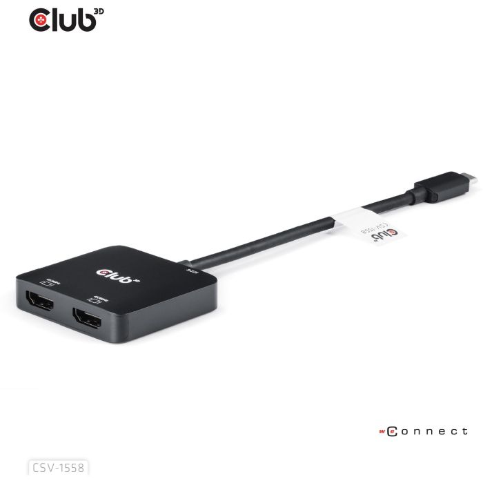 Club3D MST-Hub USB 3.2 Typ C > 2x HDMI 4K60Hz +100W PD St/Bu retail 5 Club3D MST-Hub USB 3.2 Typ C > 2x HDMI 4K60Hz +100W PD St/Bu retail 5
