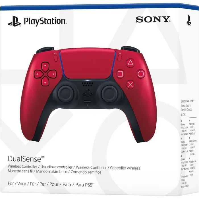 Sony Mando DualSense V2 Rojo Volcanico para PS5 con Retroalimentacion Haptica y Gatillos Adaptativos 3
