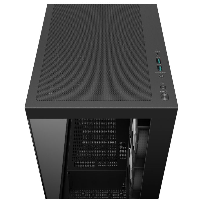 DeepCool CG580 4F, Midi Tower, ATX, ITX, micro ATX, Negro, 7 Ranuras, 3 Ventiladores, 140mm, 41cm GPU, 21cm PSU, 17.6cm CPU