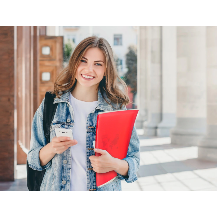 Liderpapel Carpeta 47490 Escaparate 30 Fundas Polipropileno DIN A4 Rojo Translucido 10