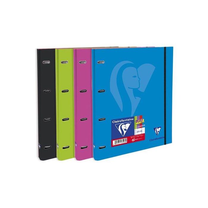Carpebloc Clairefontaine Mimesys A4 4 An. 100H 5X5 90G Colores Vivos 5 unidades