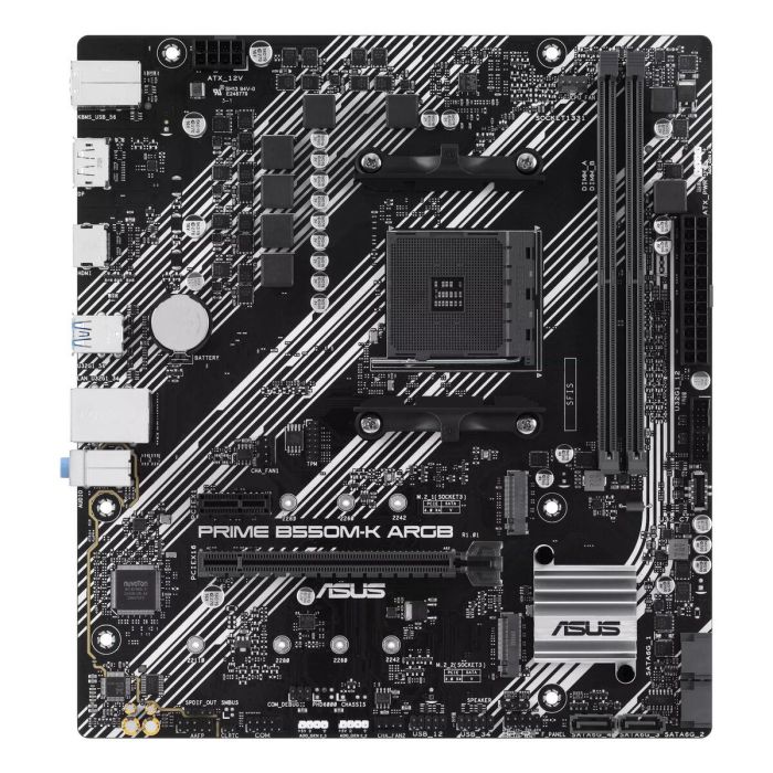 Asus ASU1701162274097 Placa base PRIME B550M-K ARGB - Socket AM4 - DDR4 - Micro ATX 16
