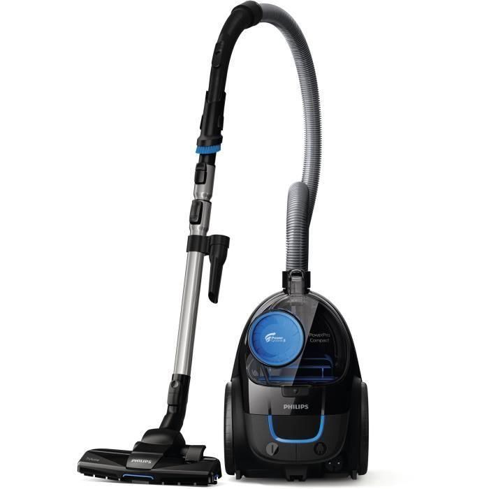 Aspirador de bidón sin bolsa - PHILIPS FC9331/09 - 900 W - 1,5 L - Negro y azul intenso 1 Aspirador de bidón sin bolsa - PHILIPS FC9331/09 - 900 W - 1,5 L - Negro y azul intenso 1