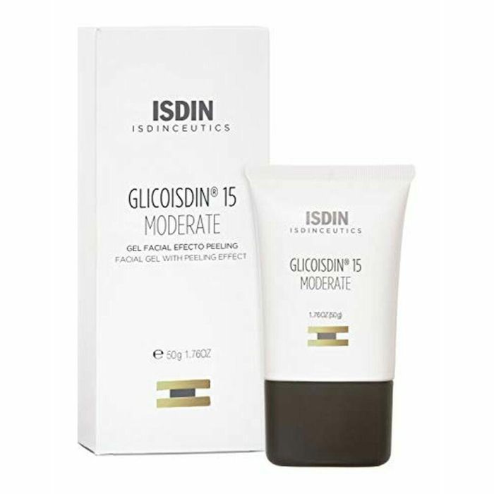 Isdin ISDINCEUTICS GLICOISDIN Gel Facial Exfoliante con 15% Ácido Glicólico Antiedad Hidratante Noche 50 ml Piel Mixta Grasa