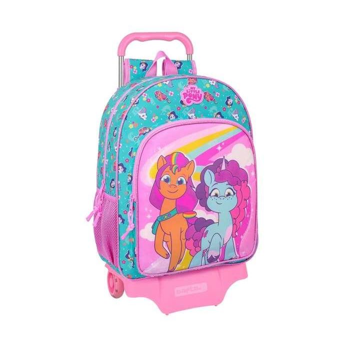 Mochila Escolar con Ruedas My Little Pony Magic Rosa Turquesa 33 x 42 x 14 cm 3