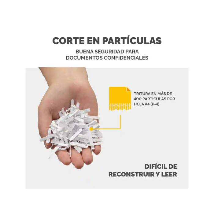 Fix Destructora LX25 Capacidad 6 Hojas Seguridad P4 Partículas Destruye Grapas Clips Tarjetas 2