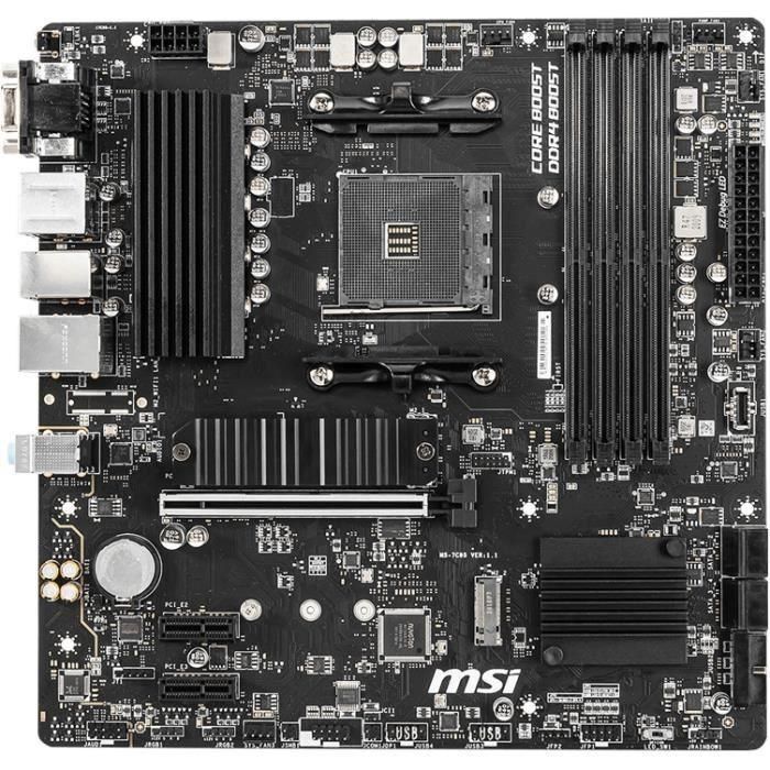 MSI B550M Pro-VDH B550.AM4.mATX.AMD Placa Base AMD B550 Socket AM4 micro ATX para Ryzen 3000 Series 3