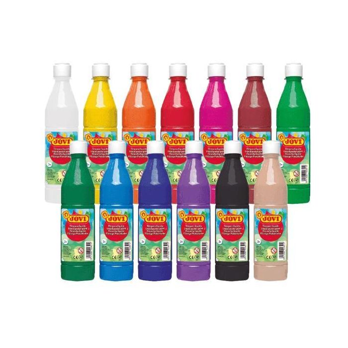 Jovi Témpera Líquida School Blanco Botella De 500 mL Jovi Témpera Líquida School Blanco Botella De 500 mL