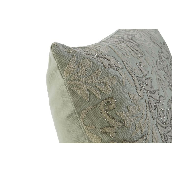 DKD Home Decor Funda de Cojín Decorativa Floral Verde 40x60 cm de Algodón y Poliéster con Cremallera Oculta 4 DKD Home Decor Funda de Cojín Decorativa Floral Verde 40x60 cm de Algodón y Poliéster con Cremallera Oculta 4