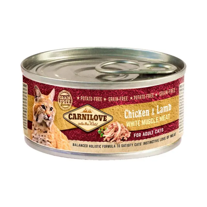 Carnilove Feline Adult Pollo Cordero Caja 12x100 gr