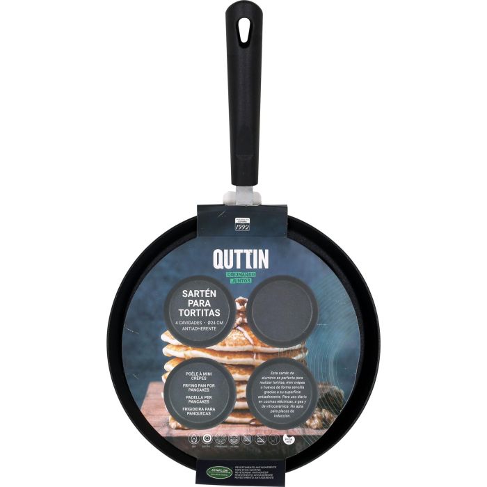Sartén para tortitas Quttin 24 cm, 4 unidades (6 Unidades) 1 Sartén para tortitas Quttin 24 cm, 4 unidades (6 Unidades) 1