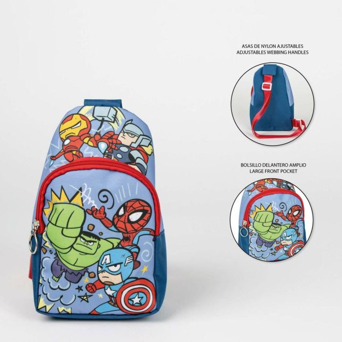 Mochila infantil bandolera avengers 13.0 x 23.0 x 7.0 cm 2 Mochila infantil bandolera avengers 13.0 x 23.0 x 7.0 cm 2
