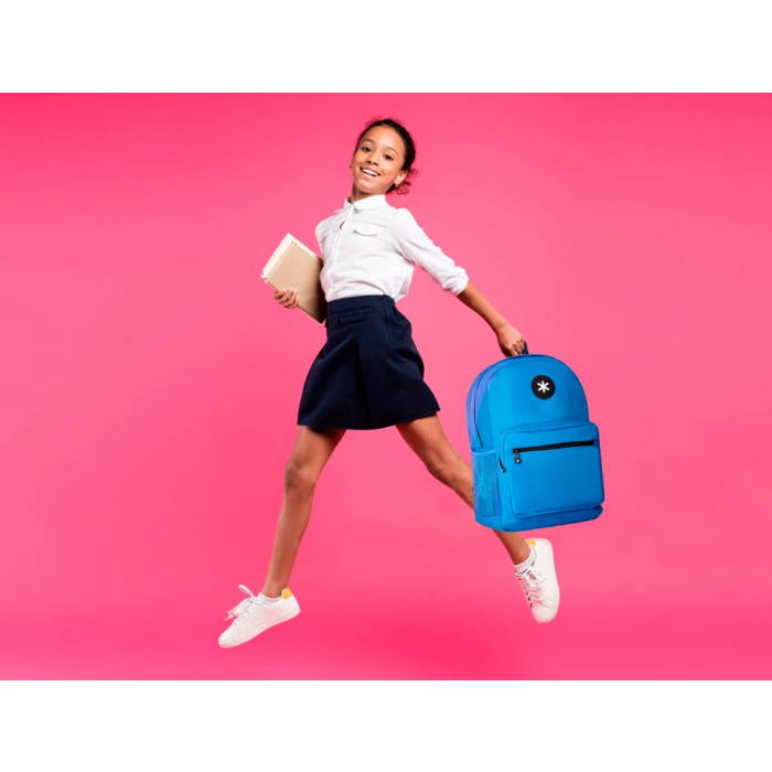 Antartik Mochila Azul con Bolsillo Frontal y Compartimento para Portátil de 15,6/' 320x140x430 mm 11