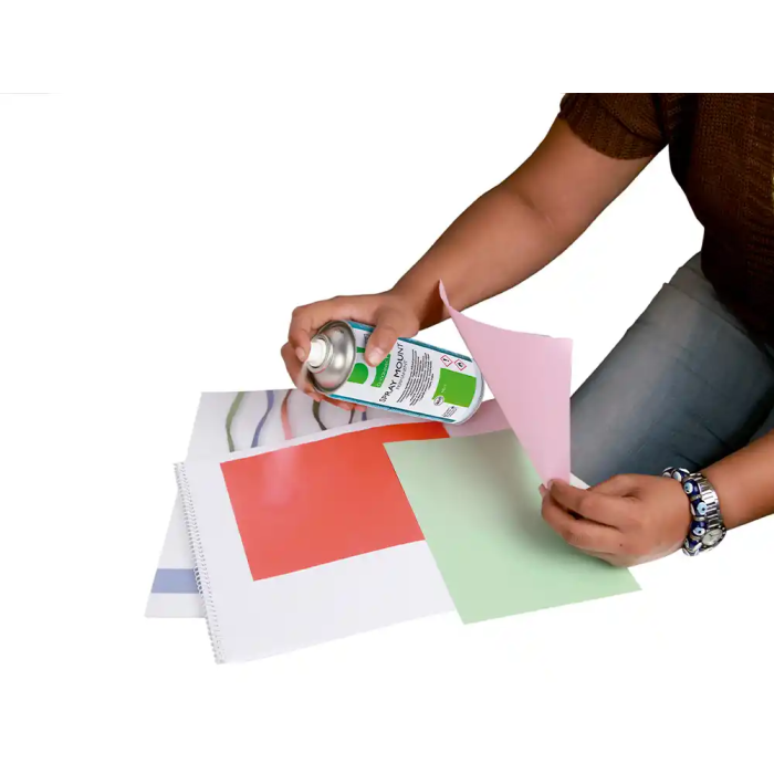 Q-connect Pegamento Spray Mount Adhesivo Permanente Bote 400 ml 2