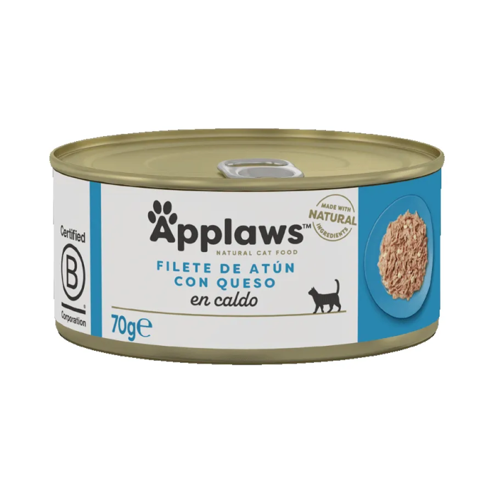 Applaws Cat Lata Atun Con Queso 24x70 gr