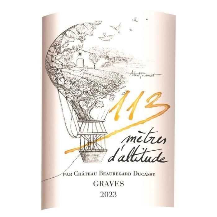 113 metros de altitud 2019 Graves - Vino blanco de Burdeos 1