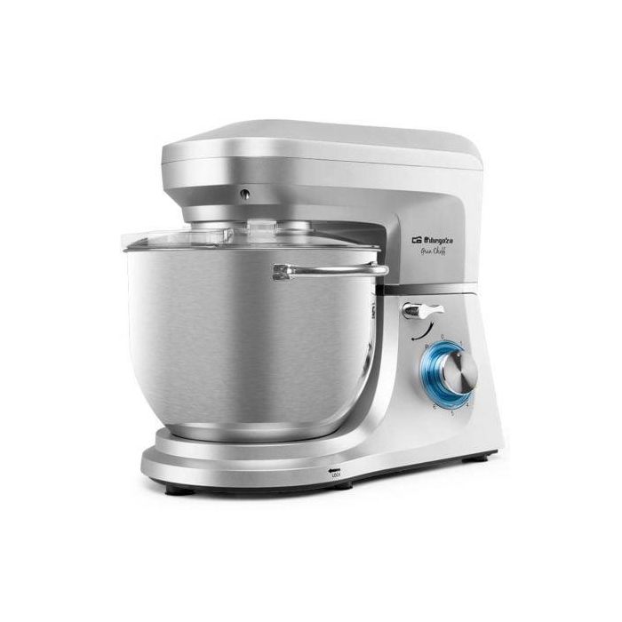 Orbegozo AM 8000 Amasadora Batidora 1800W Bol 7L Acero Inox. Movimiento Planetario, 6 Velocidades + Pulse, Accesorios Amasar, Batir 0 Orbegozo AM 8000 Amasadora Batidora 1800W Bol 7L Acero Inox. Movimiento Planetario, 6 Velocidades + Pulse, Accesorios Amasar, Batir 0