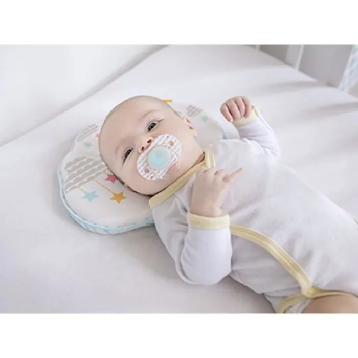 Badabulle Cojín para Cabeza de Bebé Nube Ergonómico y Protector Anti-Plagiocefalia Material Suave Transpirable 2