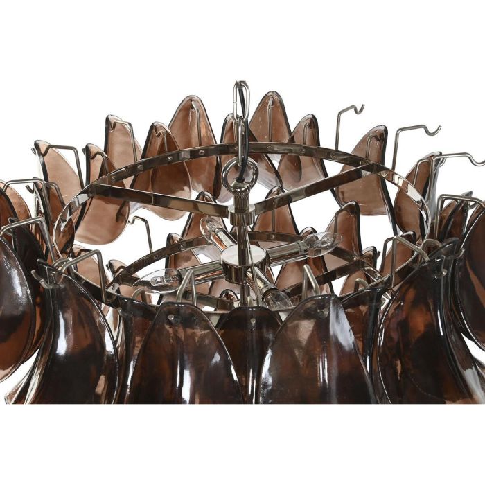 Lampara Techo Item Home DKD Home Decor Plateado Marron 80 x 80 x 80 cm 6