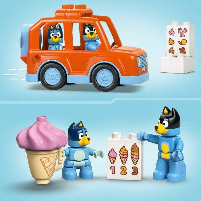 Juego de Construcción Lego Duplo 10458 Ice Cream Trip with Bluey 22 Piezas 3