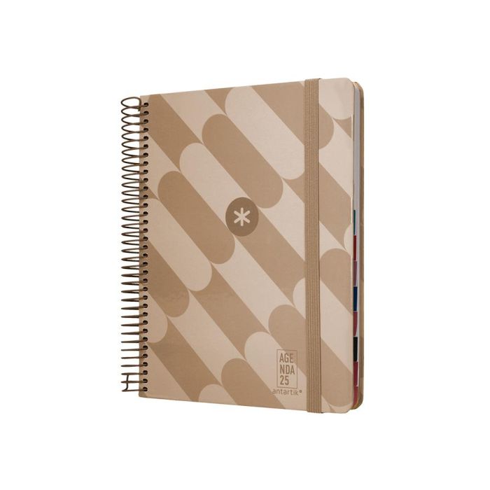 Agenda Espiral Antartik Pattern A5+ 2025 Dia Pagina Color Rosa Nude Papel 80 gr 4