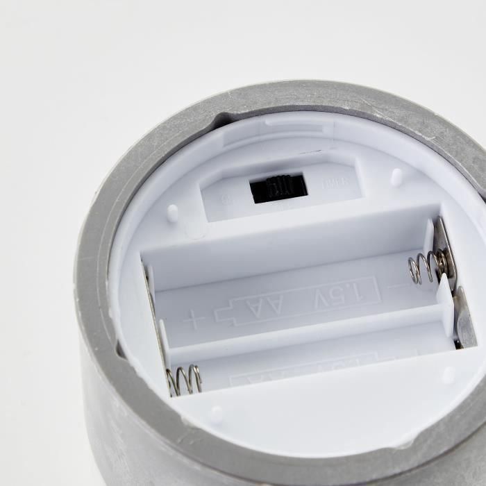 Lote 3 lámparas de mesa LED BRILLIANT CANDLE - 2500K - Plástico y vidrio - Vidrio gris y ahumado 5 Lote 3 lámparas de mesa LED BRILLIANT CANDLE - 2500K - Plástico y vidrio - Vidrio gris y ahumado 5