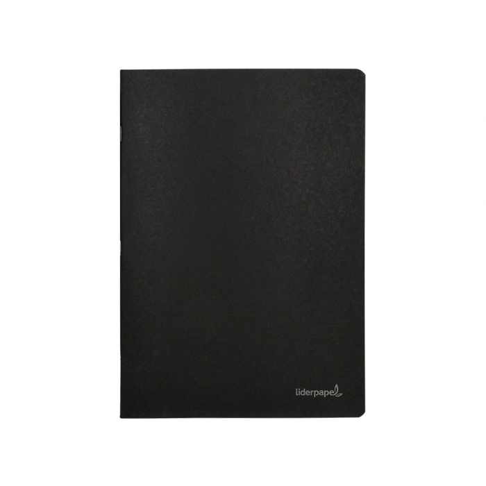 Liderpapel Libreta A4 Tapa Blanda 80 Hojas 60gr Liso con Doble Margen Negra 1