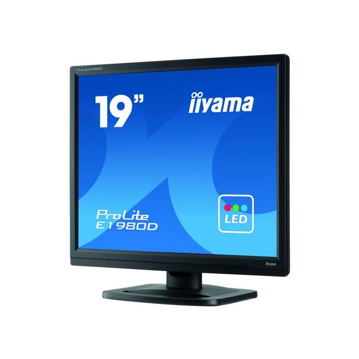 iiyama ProLite E1980D-B1 LED display 48,3 cm (19") 1280 x 1024 Pixeles XGA Negro 3