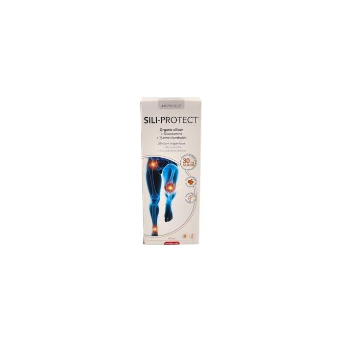 INTERSA Sili-Protect 500ml - Silicio, Glucosamina y Condroitina Marina bebible con sabor vainilla para apoyo articular