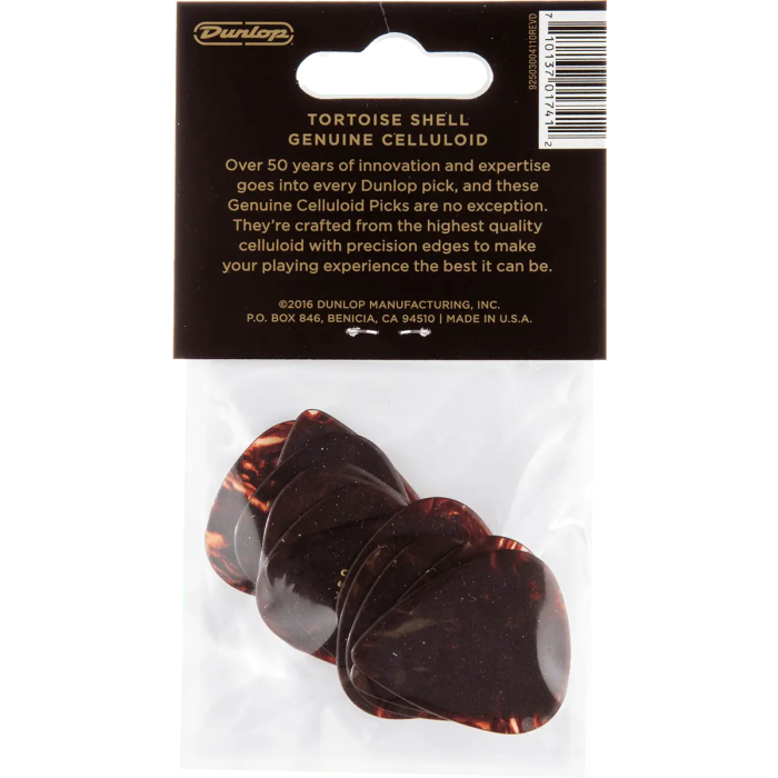 Dunlop Pack 12 Púas Genuine Celluloid Heavy 1