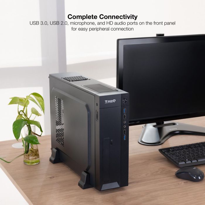 TOOQ CAJA SLIM MATX TQC-3008U3CD 500W LECTOR TARJETAS 5