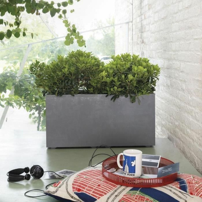 Deroma 9H91ZSZ217 Jardinera Muret Millennium R con Reserva de Agua, Gris Ceniza, 79 cm 4 Deroma 9H91ZSZ217 Jardinera Muret Millennium R con Reserva de Agua, Gris Ceniza, 79 cm 4