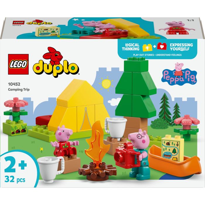 LEGO DUPLO 10452 Excursión Campestre de Peppa Pig y Papá Pig Set de Construcción para Preescolares con Tienda y Canoa 0 LEGO DUPLO 10452 Excursión Campestre de Peppa Pig y Papá Pig Set de Construcción para Preescolares con Tienda y Canoa 0
