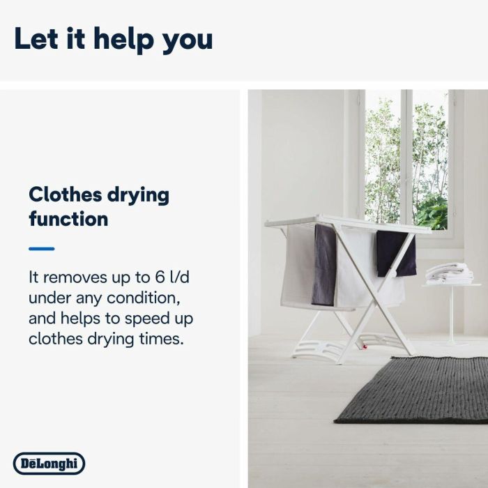 Deshumidificador DeLonghi DNS65 Blanco 17