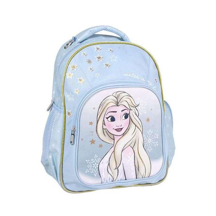 Mochila Escolar Frozen Azul