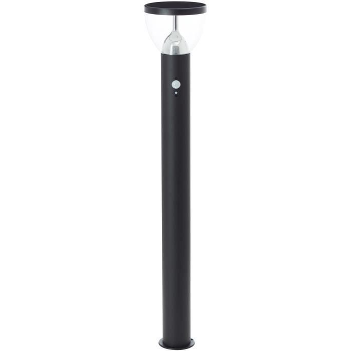 Poste de exterior - BRILLIANT - TULIP - LED y solar - Detector de movimiento - Acero inoxidable y plástico - 4 W - Negro 1 Poste de exterior - BRILLIANT - TULIP - LED y solar - Detector de movimiento - Acero inoxidable y plástico - 4 W - Negro 1